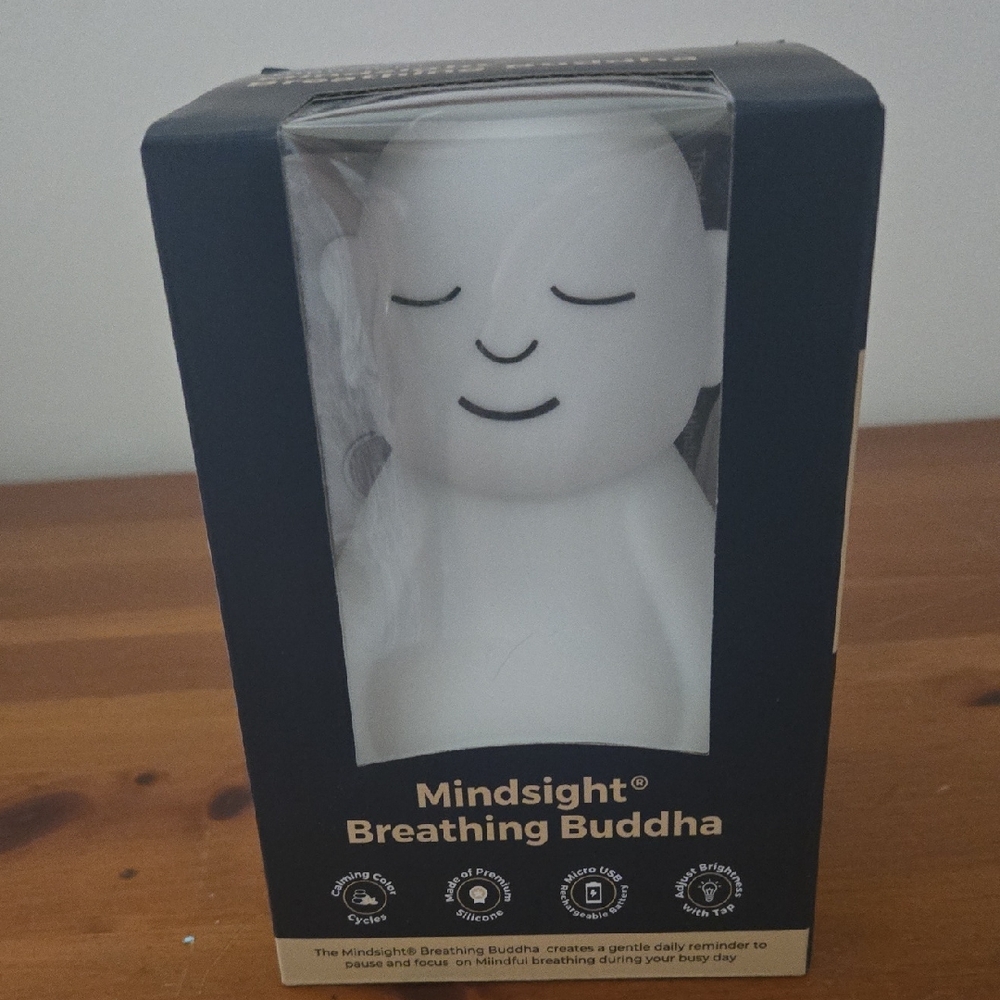 Breathing Buddha - White